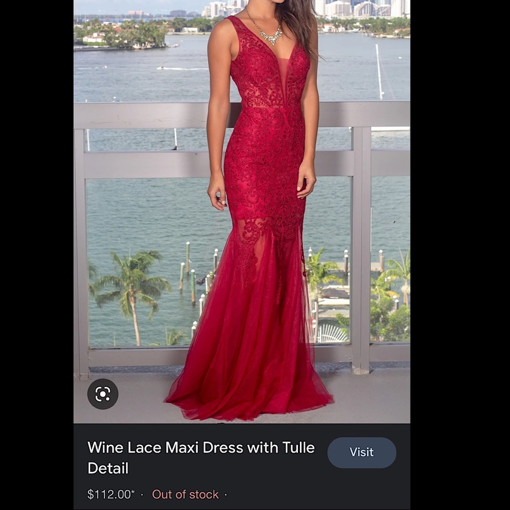 Red prom dress